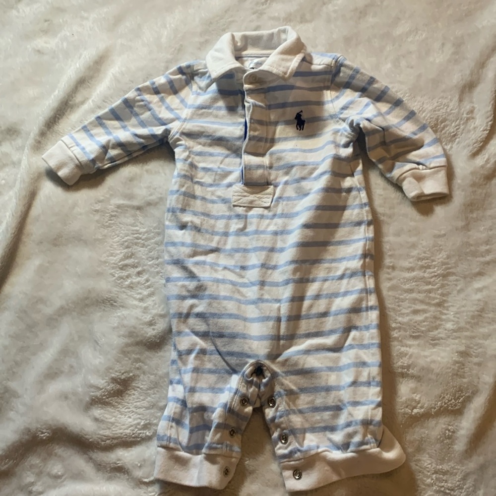 Ralph Lauren baby boy collared outfit